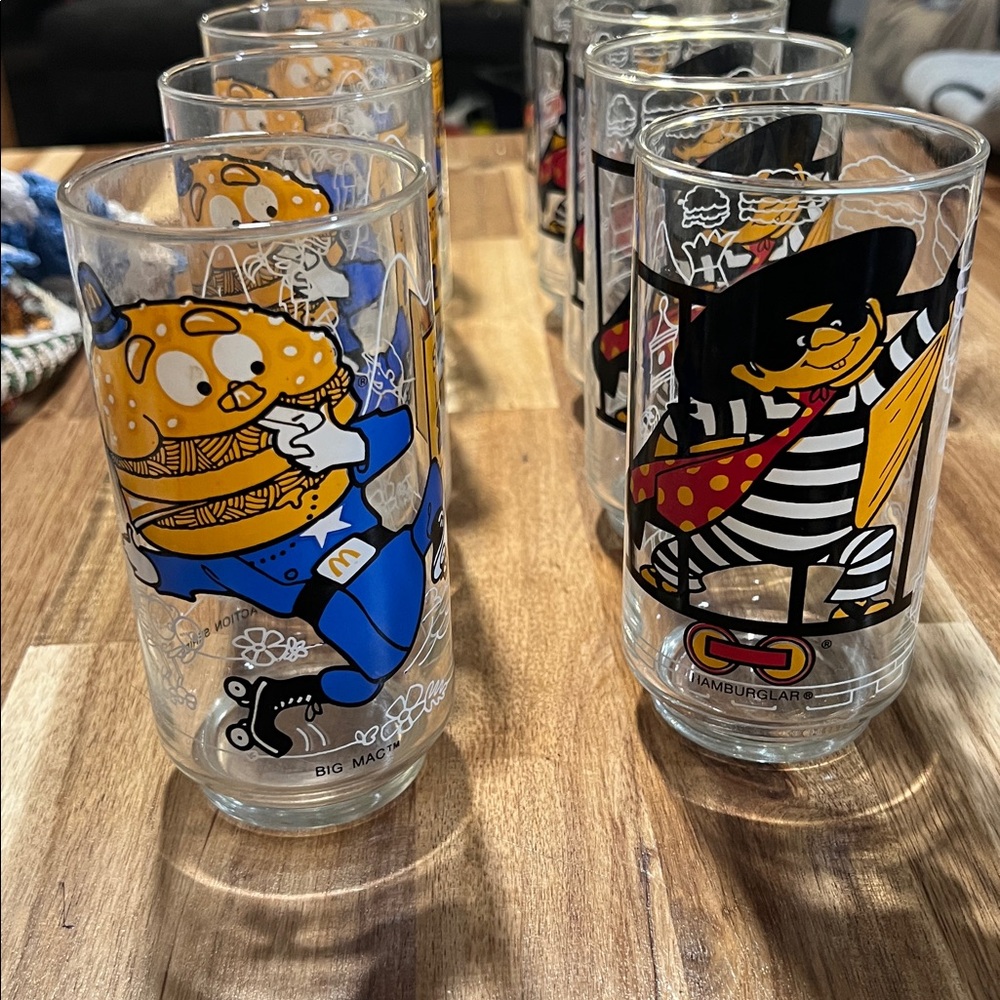 Vintage Ronald Mcdonalds Glasses 1977